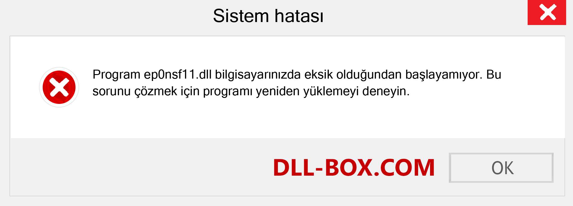 ep0nsf11.dll dosyası eksik mi? Windows 7, 8, 10 için İndirin - Windows'ta ep0nsf11 dll Eksik Hatasını Düzeltin, fotoğraflar, resimler